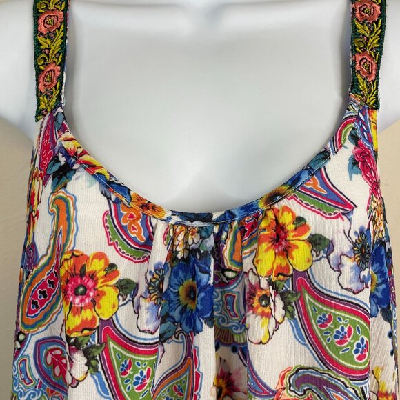 Aratta Silent Journey Womens Festival Maxi Dress Size S Hippie Boho Floral Flowy - Picture 16 of 16